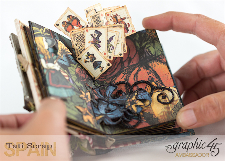 Tati, Hallowe'en in Wonderland - Deluxe Collector's Edition, Pop-Up Book, Product by Graphic 45, Photo 14