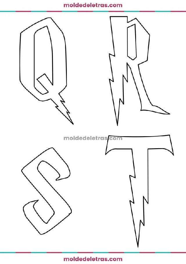 Moldes de letras para imprimir