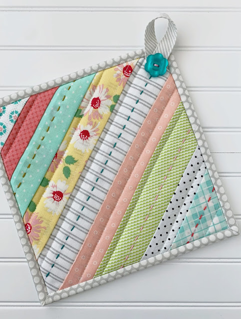 quilted pot holder Easy sewing projects for gifts