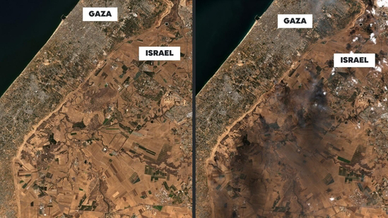 IDF shares satellite pics(X/ @IDF)