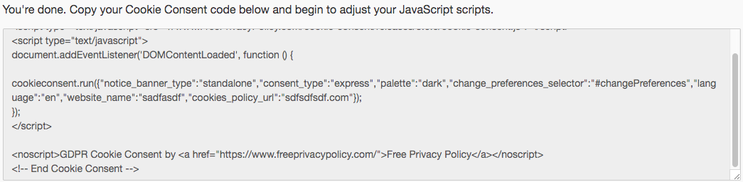 Cookie Consent Preview