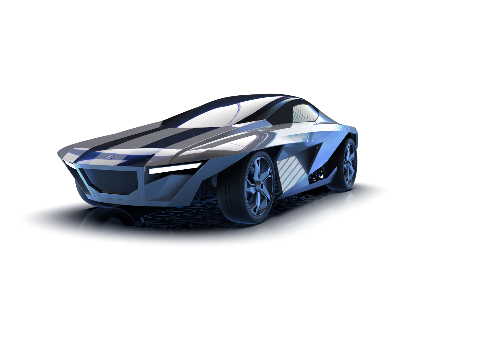 Y0 NFT lancerer sin 3D NFT Metaverse Concept Car