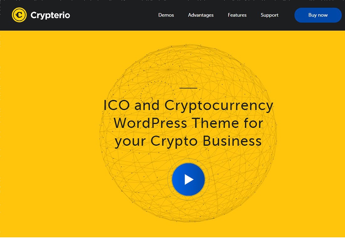 Crypterio |  Tema de WordPress para ICO y criptomonedas