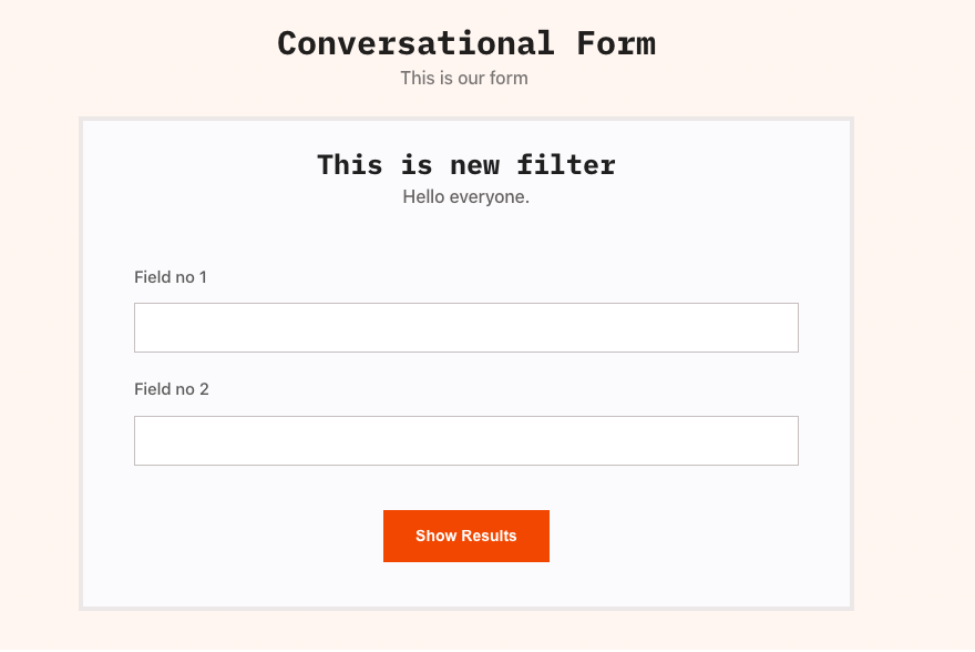 conversational form
