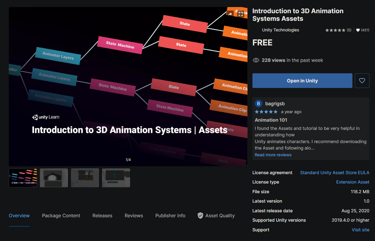 Introduction to 3D Animation System Asset網頁截圖