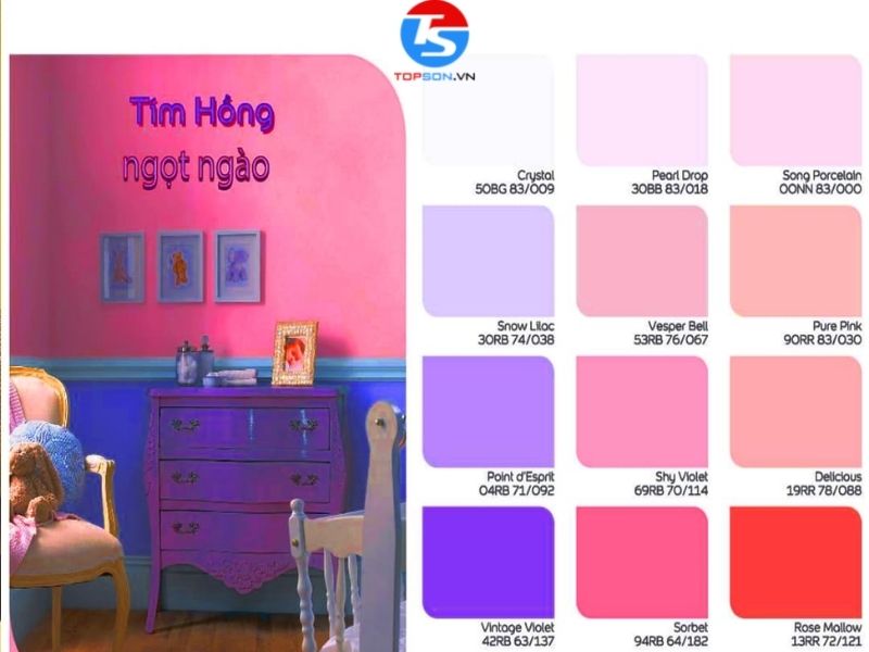 Bảng màu sơn đa dạng