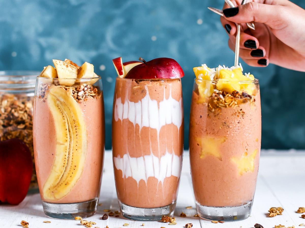 Gainer banana and cinnamon smoothie 