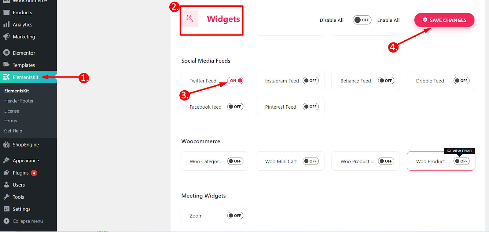 Das standardmäßigste Widget zum Anzeigen von Twitter-Feeds in WordPress