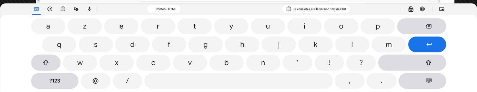 Le clavier tactile de ChromeOS devient plus intuitif