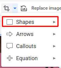 circle an image in Google Docs