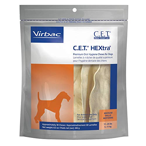 Virbac CET HEXtra Premium masticables de higiene bucal para perros 