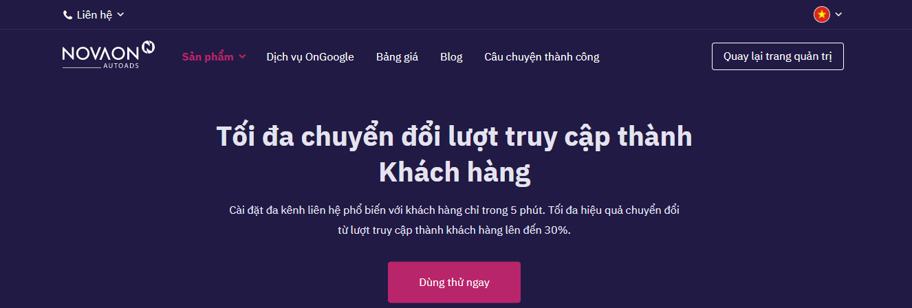 Sử dụng MaxLead hoàn toàn miễn phí