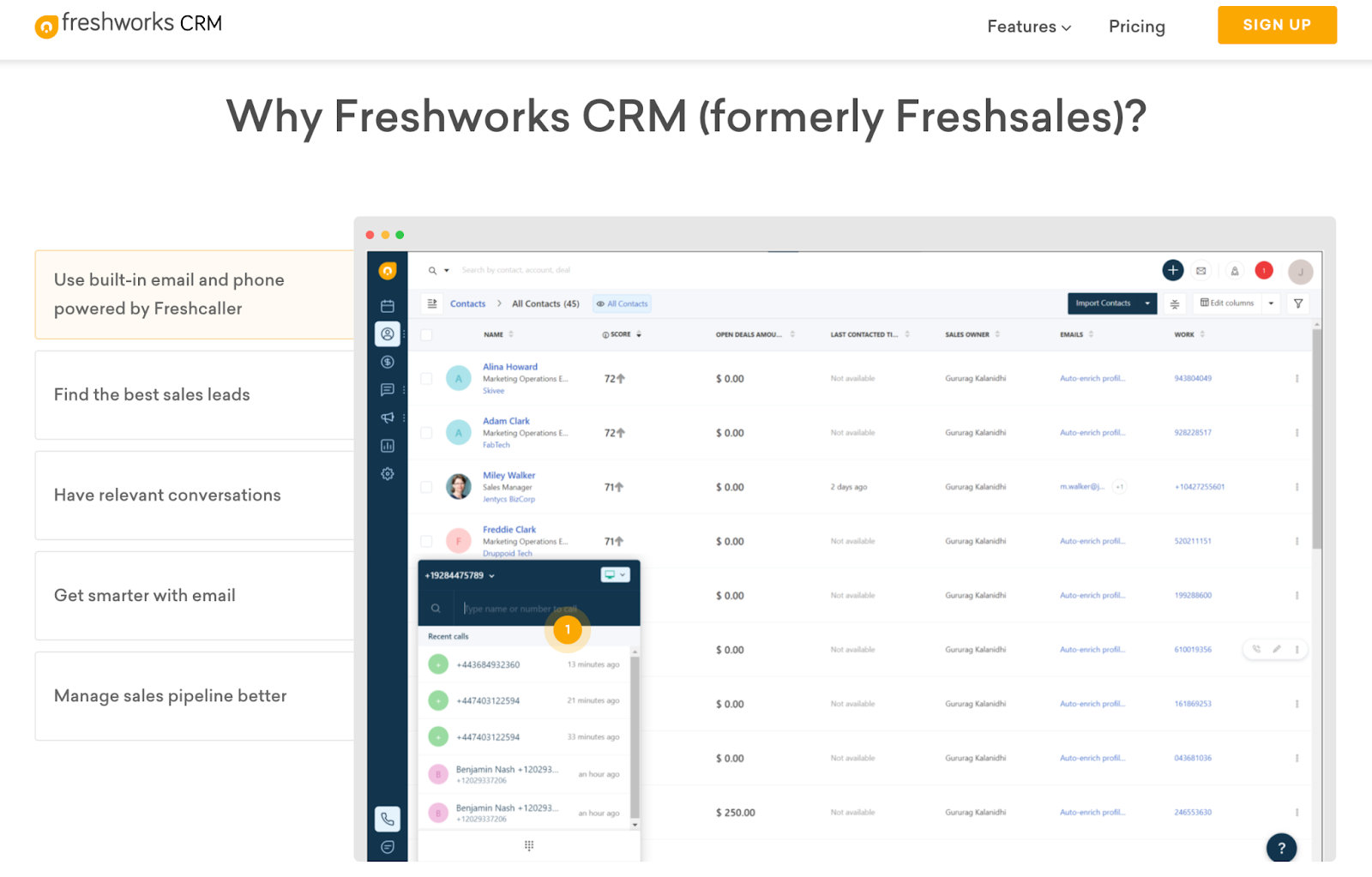 client relationship management software freshworks crm