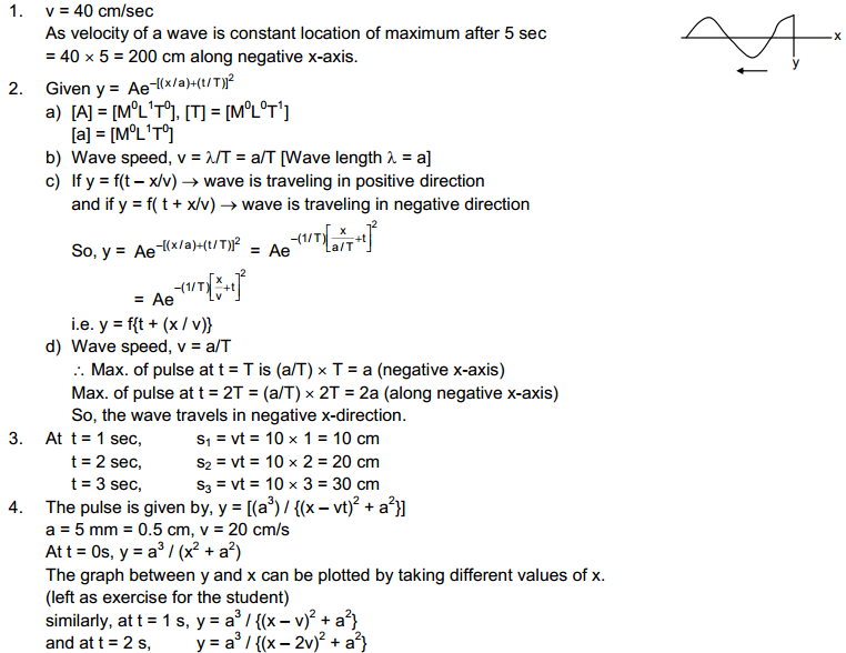 Wave Motion and Waves on String HC Verma Concepts of Physics Solutions