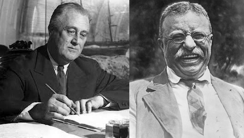 Image of F.D.R. on the left and T.R. on the right
Image from https://www.huffpost.com/entry/what-would-the-roosevelts_b_137914
