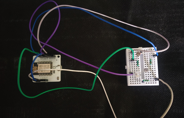 Image showing circuited n breadboard