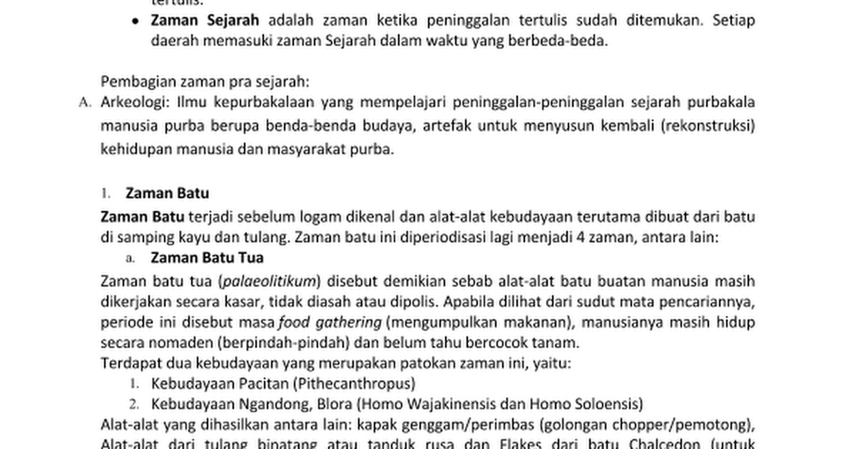 BAB 1 Sejarah VII Masa Pra sejarah docx Google Docs BAB 1 Sejarah VII Masa Pra sejarah docx Google Docs