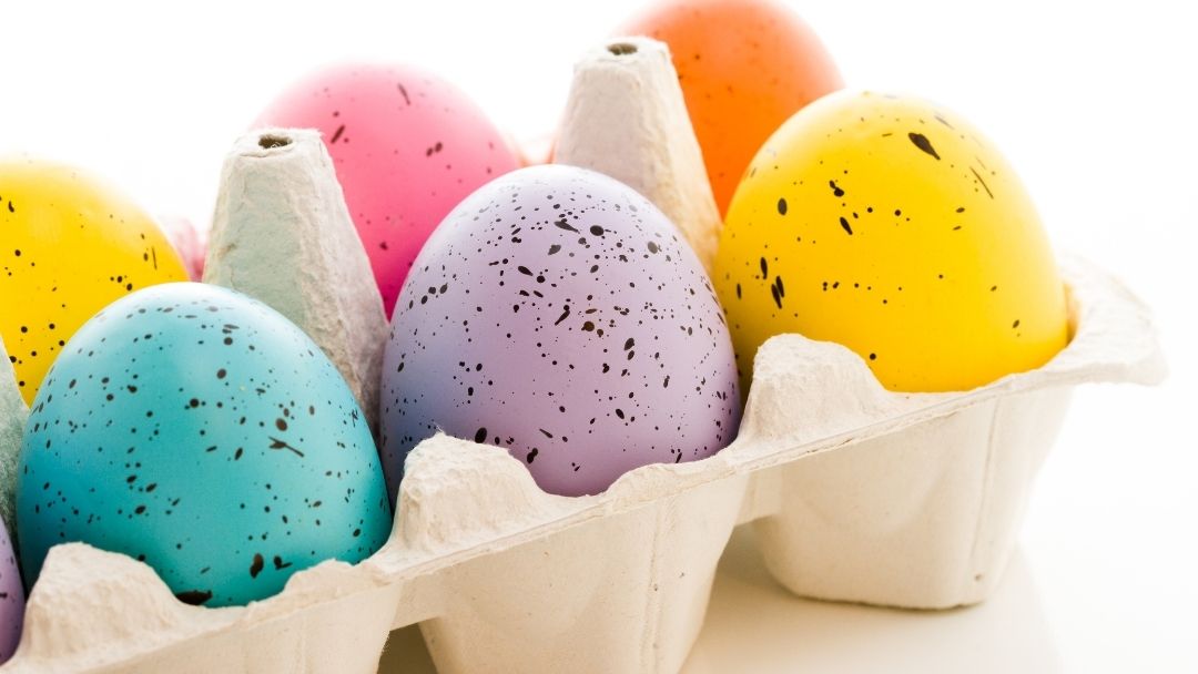 decorated easter eggs - holy week for kids