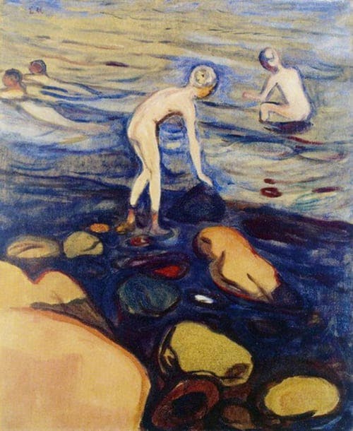 Badende, 1899 oil on canvas
