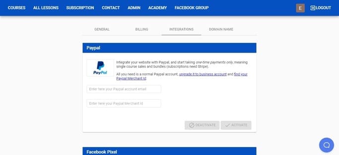 integrating paypal