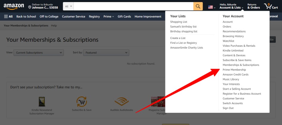 How to cancel your Amazon prime membership