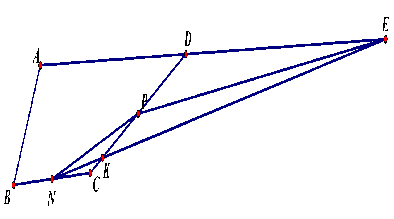 10. Cho hình chóp (S.ABCD) có đáy là hình thang với (AD{rm{//}}BC) và (AD = 2BC). Gọi (M), (N), (P) lần lượt là trung điểm của các cạnh (SA), (BC), (CD). Điểm (Q) thỏa mãn (overrightarrow {SQ}  = 2overrightarrow {QD} ). Gọi (V), (V') lần lượt là thể tích của khối chóp (S.ABCD) và khối tứ diện (MNPQ). Khi đó (frac{{V'}}{V}) bằng</p> 3