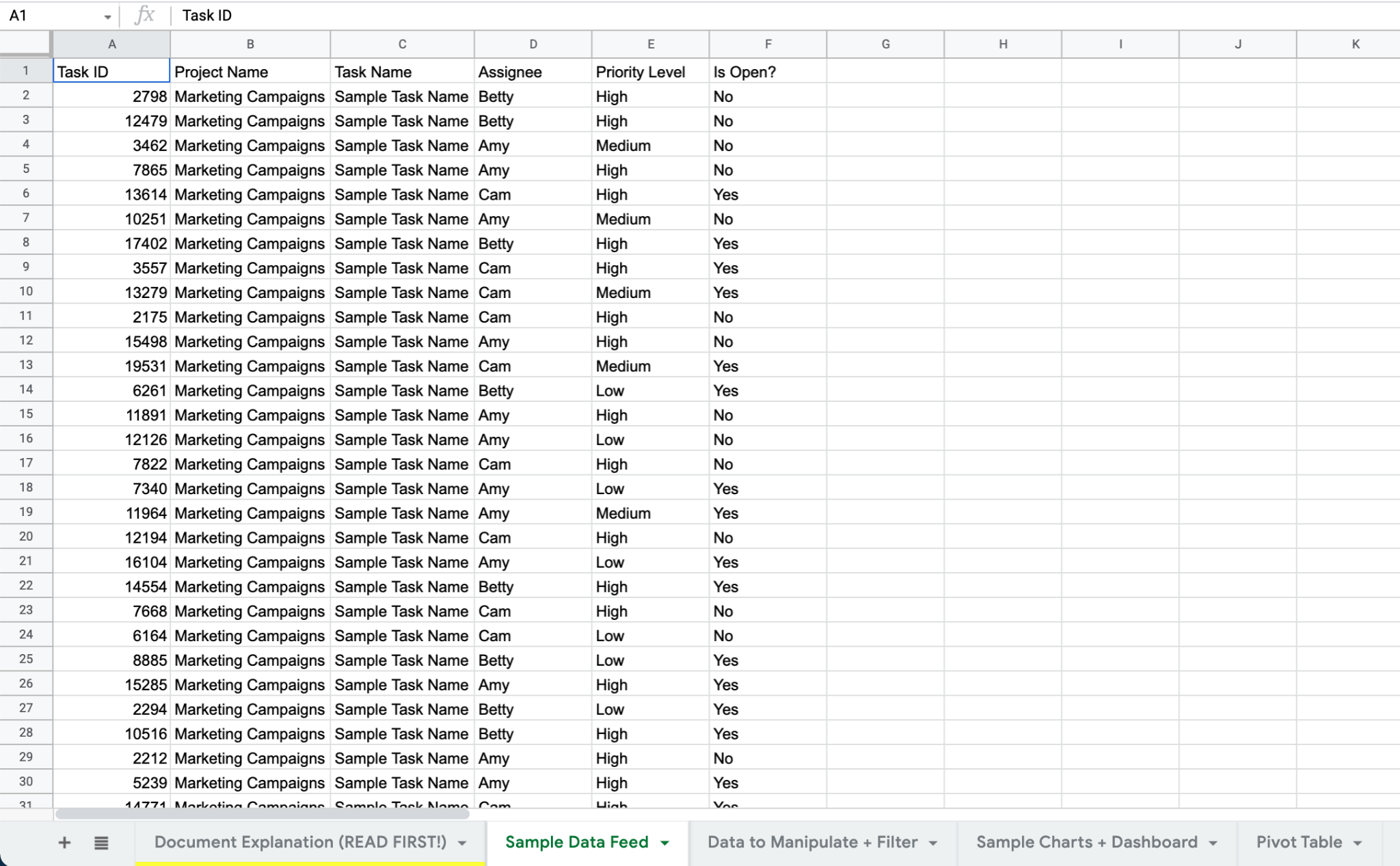 Velocity Data Link Displayed in Google Sheets