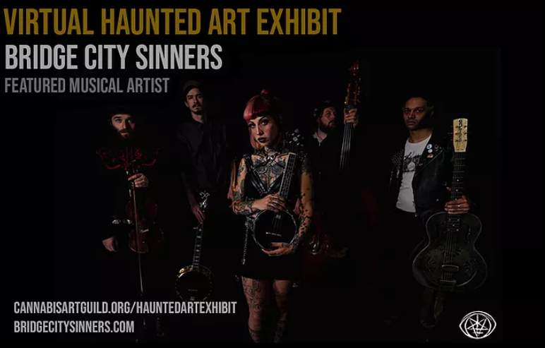 virtual haunted art exhibit band bridge city sinners