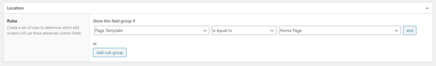 ACF Custom Fields