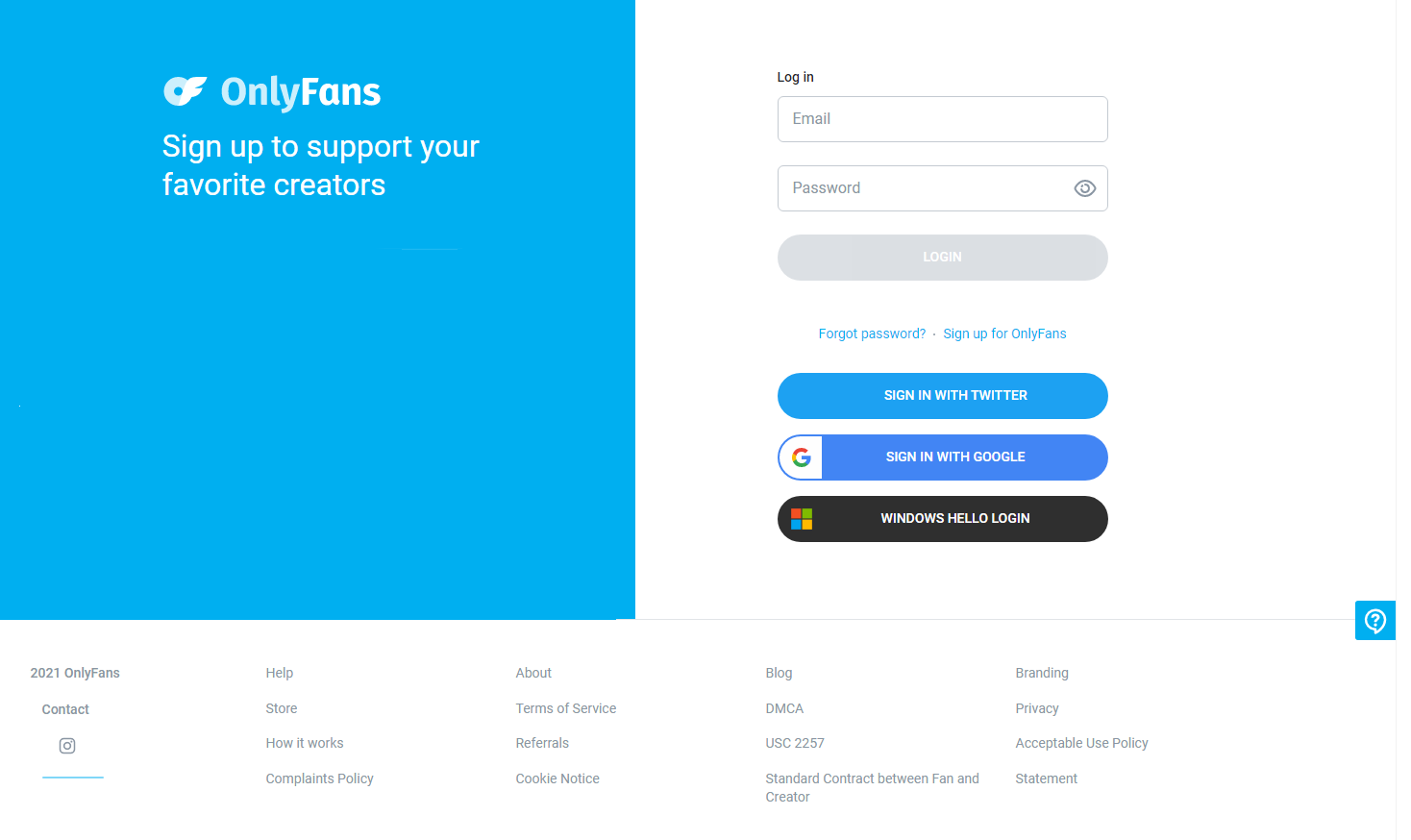 OnlyFans website