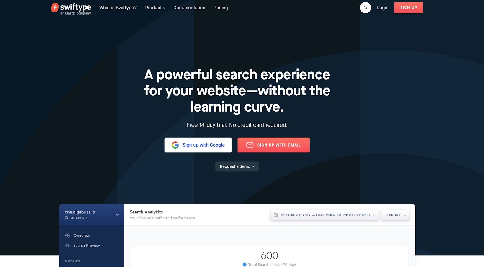 Best WordPress Search Plugin: Swifttype Site Search