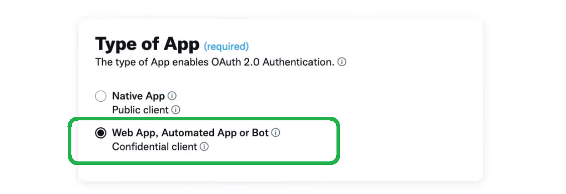 selecting web3 app, automated app or Web3 Twitter bot