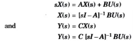 What is transfer function ? Also derive the expression for transfer function of a state mode