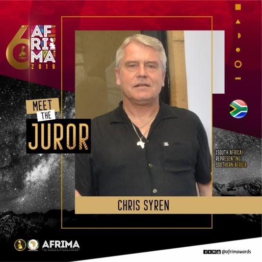 C:\Users\Sola Dada\Documents\AFRIMA 2019\AFRIMA Jury\Southern Africa-South Africa, Chris Syren.jpeg