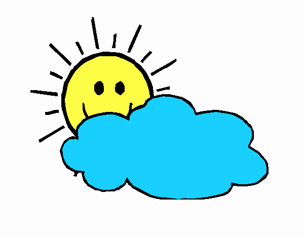 Dibujo de Sol y nube pintado por en Dibujos.net el día 13-08-19 a ...
