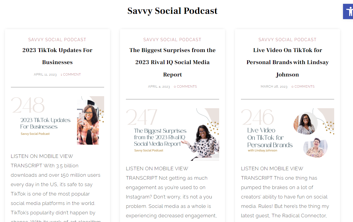 Savvy Social Podcast