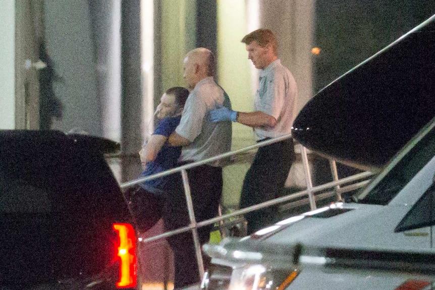 Otto Warmbier, a 22-year-old college student detained and imprisoned in North Korea, is carried off of an aeroplane.