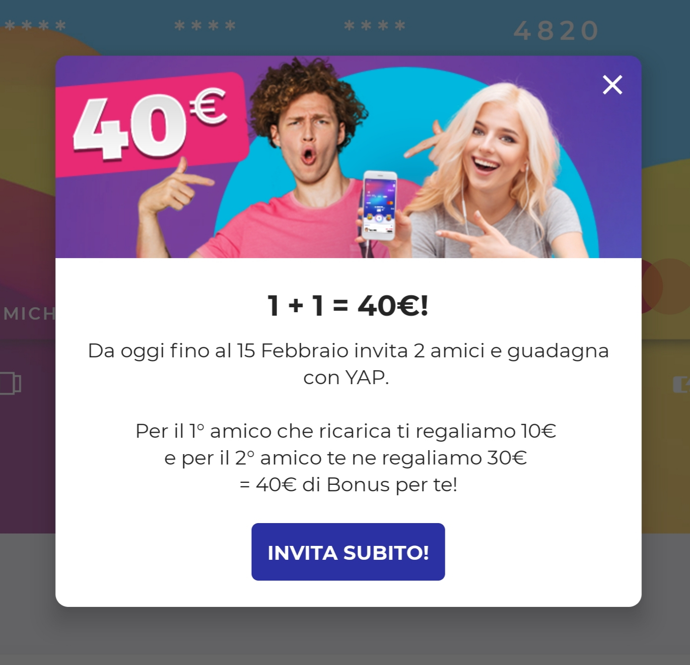 YAP Regala 10€ ai nuovi utenti, e occhio alla promo "Invita un amico" |  TechStart.it