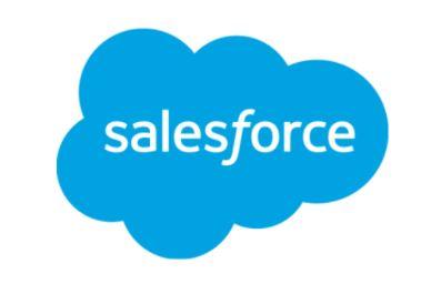 Salesforce logo, distributed teams. 