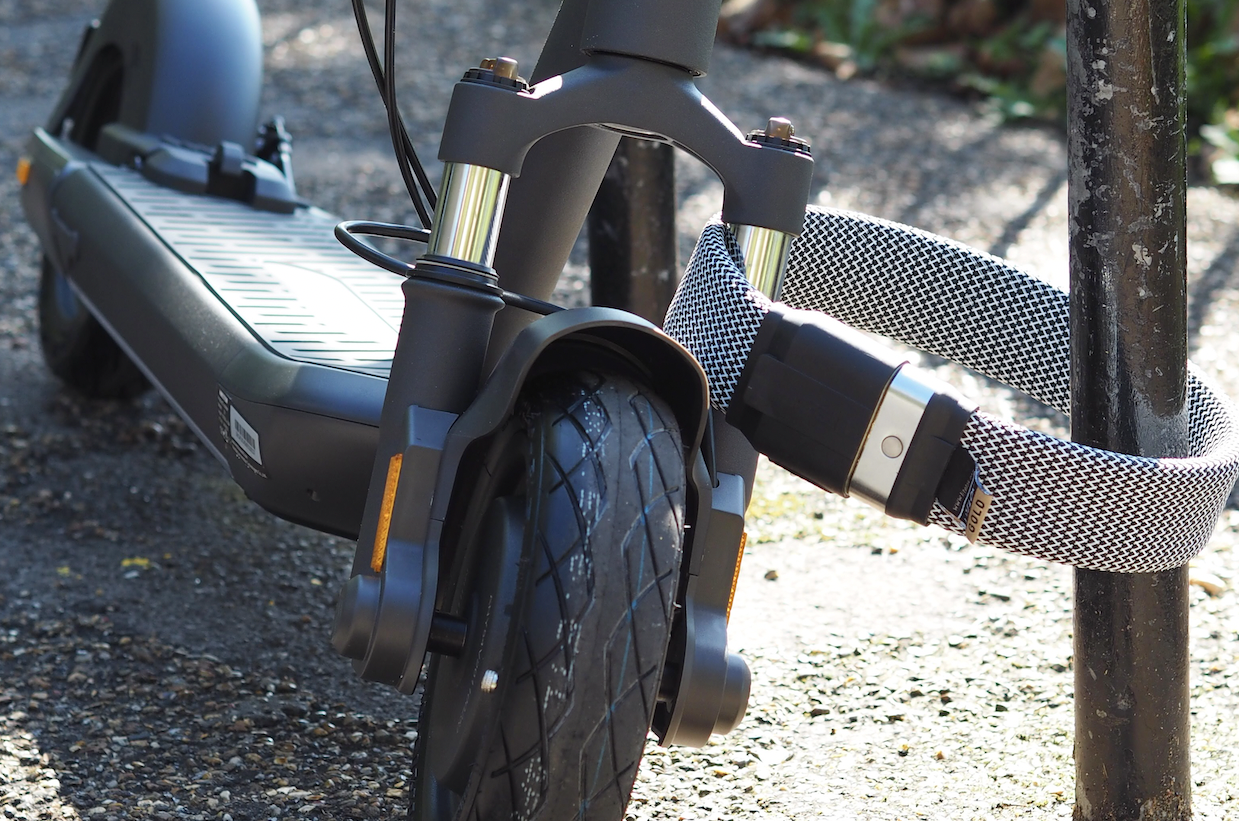 5 must-have electric scooter accessories, electric scooter lock