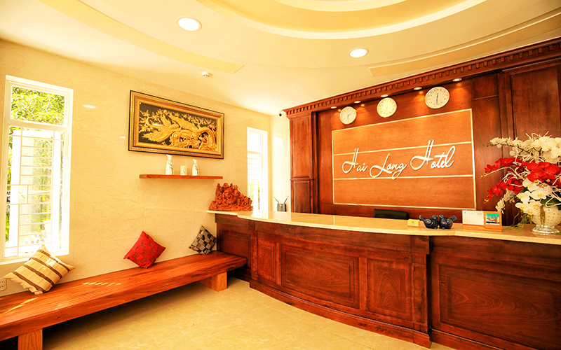 Khu vực sảnh giờ sạch sẽ, hiện đại tại khách sạn Hải Long Vũng Tàu