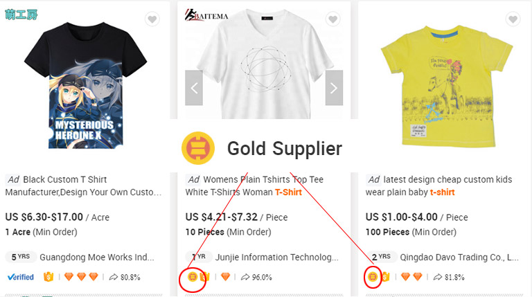 Nhà cung cấp Alibaba vàng