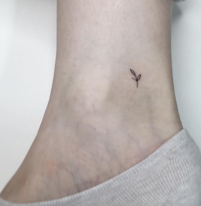 Sprout Tiny Tattoos Women Minimalist