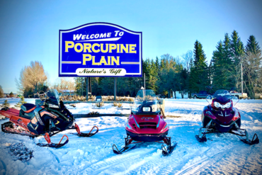 Snowmobiling towns