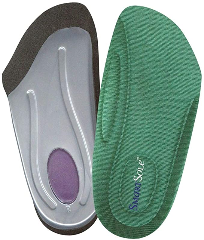 Insoles for Plantar Fasciitis and Heel Pain Relief | Arch Support for Women & Men | Flat Feet & Shin Splints Relief | All Day Comfort | SmartSole Exercise Insoles - 3/4 Length