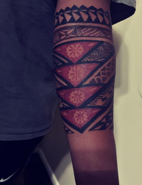 Red Triangle Fijian Tattoo