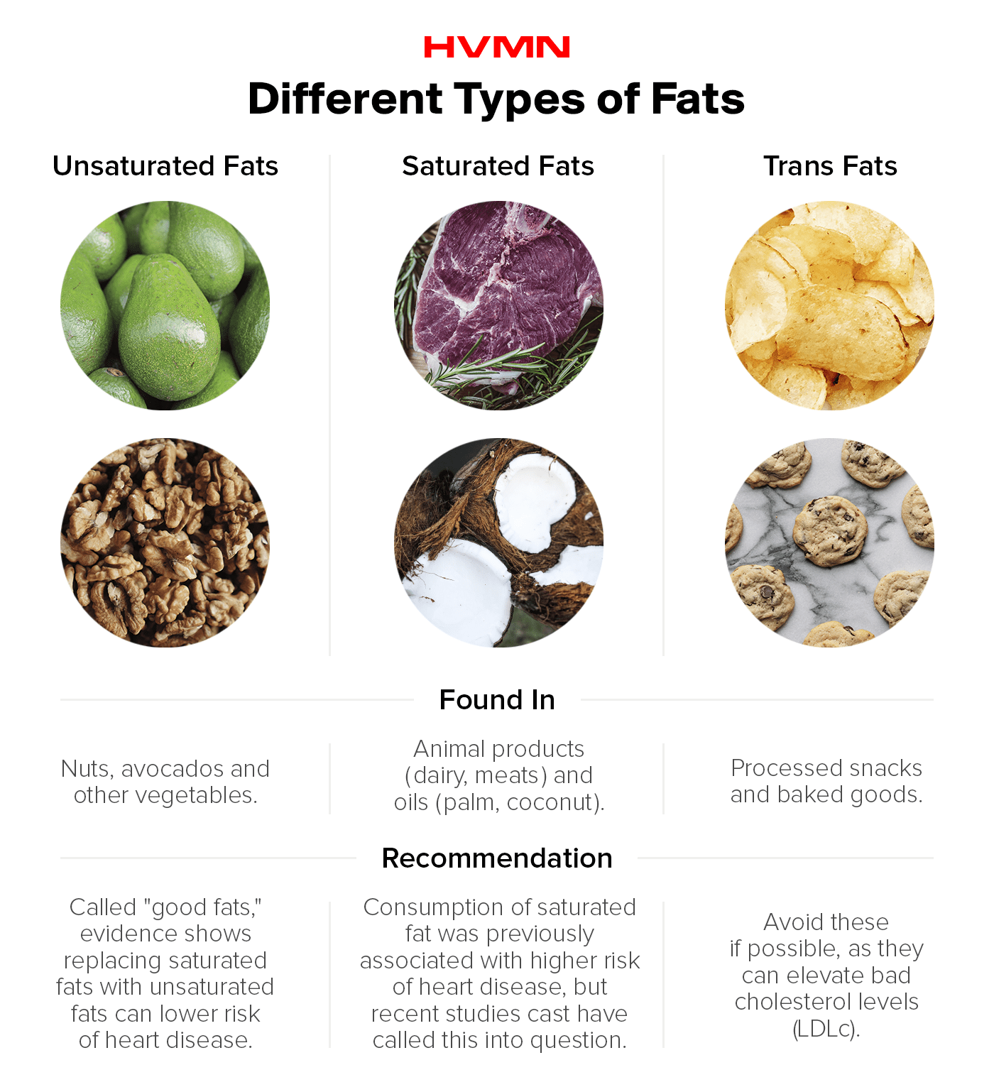 Keto Diet - Different Types of Fats - HVMN