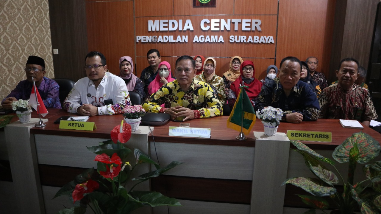 Hakim PA Surabaya Ikuti Bimbingan Teknis Peningkatan Kompetensi Tenaga Teknis Secara Virtual