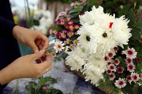 ¡Más perritos! Mascotas florales.