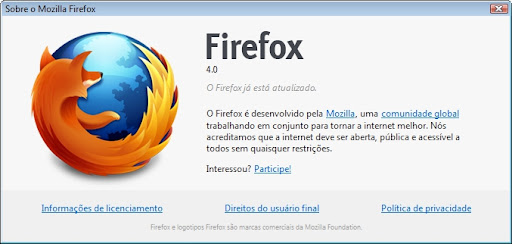 Firefox 4 final atualizado firefox 4 Firefox 4 final já está disponível! Finalmente!